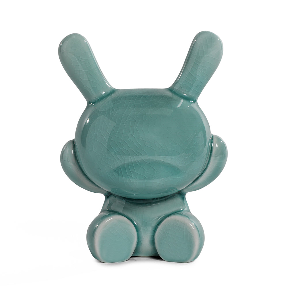 Three Wise Dunnys 5” Porcelain 3-Pack – Blue Mist Crackle Glaze - Kidrobot