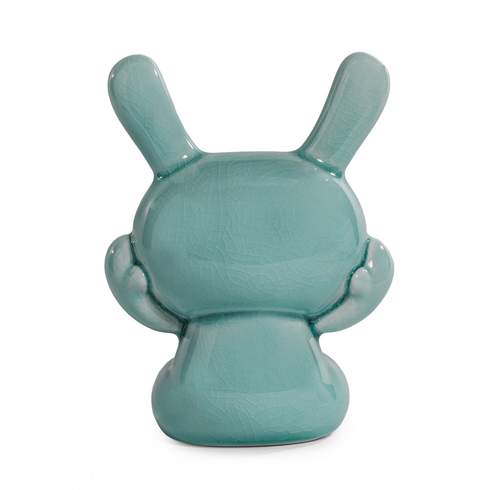 Three Wise Dunnys 5” Porcelain 3-Pack – Blue Mist Crackle Glaze - Kidrobot