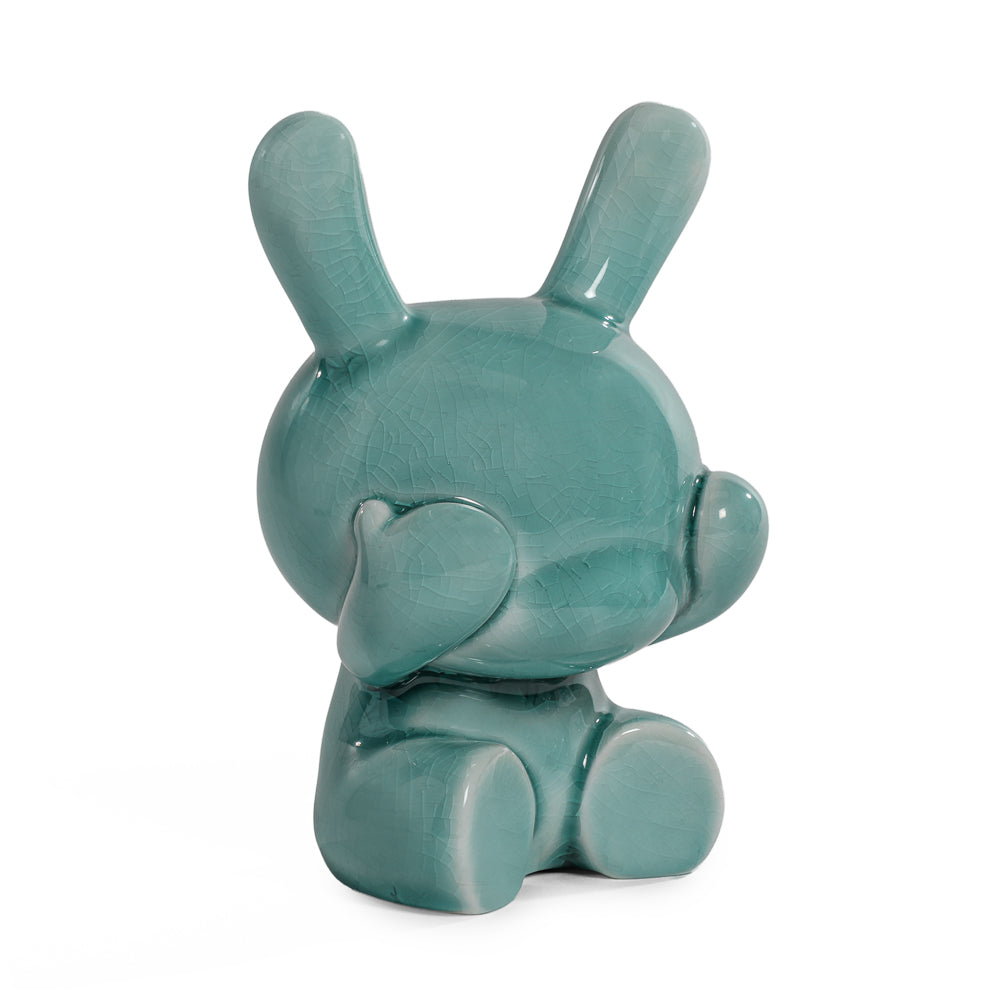 Three Wise Dunnys 5” Porcelain 3-Pack – Blue Mist Crackle Glaze - Kidrobot