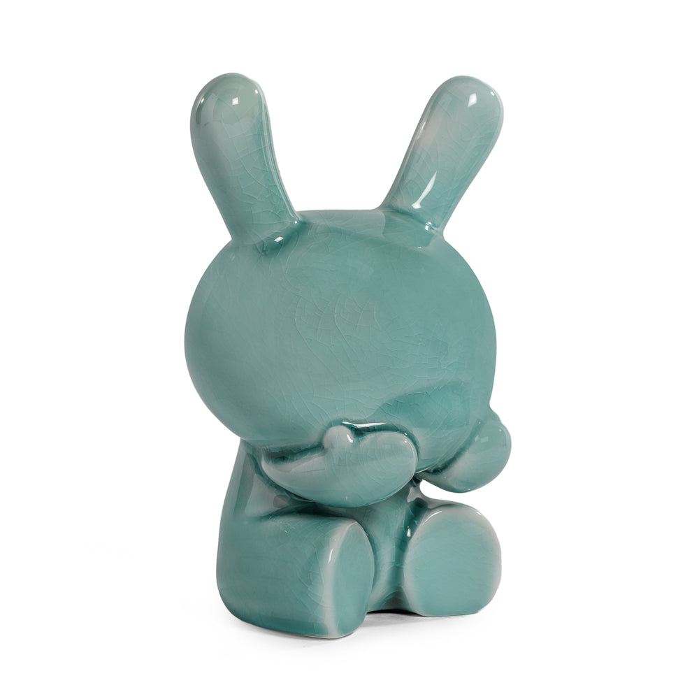 Three Wise Dunnys 5” Porcelain 3-Pack – Blue Mist Crackle Glaze - Kidrobot