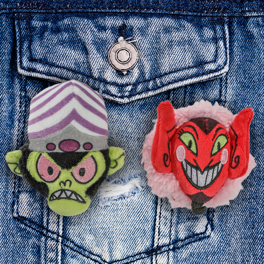 The Powerpuff Girls - Mojo Jojo & HIM Plush Pin 2-Pack - Limited edition of 500 (PRE-ORDER)