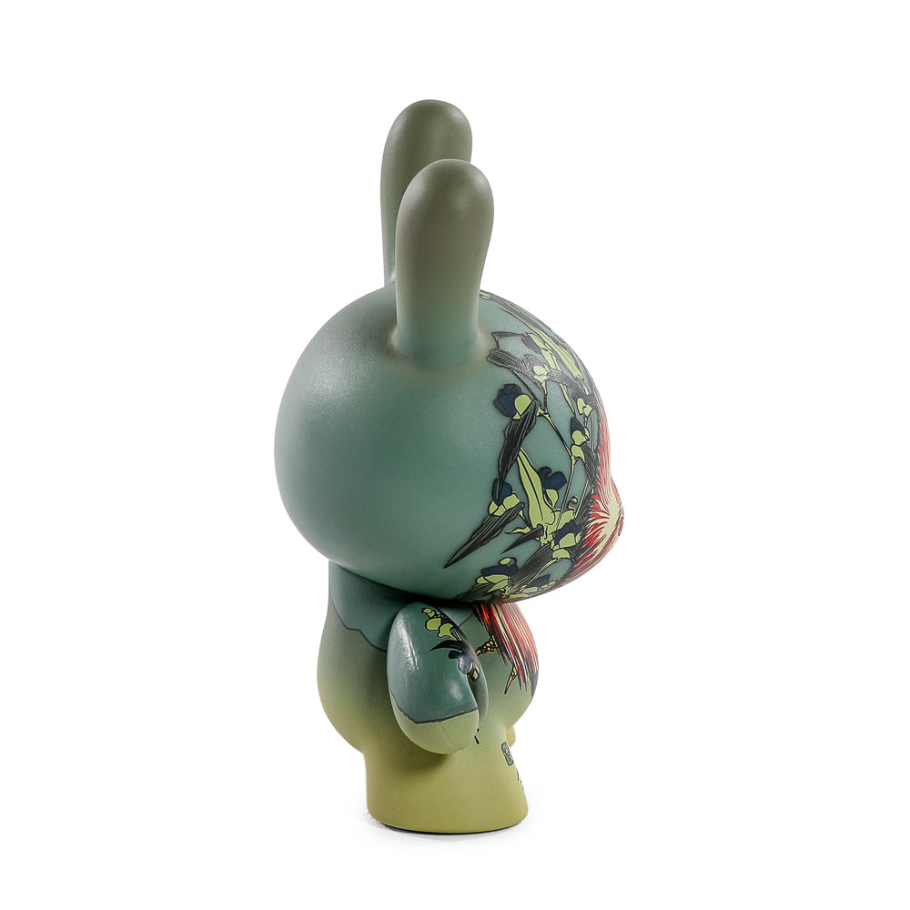 The Met 3" Showpiece Vinyl Art Dunny - Rooster, Hen and Chicken with Spiderwort by Katsushika Hokusai - Kidrobot