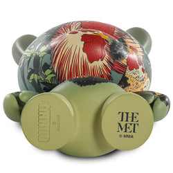 The Met 8" Masterpiece Vinyl Art Dunny - Rooster, Hen and Chicken with Spiderwort by Katsushika Hokusai - Kidrobot