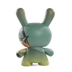 The Met 8" Masterpiece Vinyl Art Dunny - Rooster, Hen and Chicken with Spiderwort by Katsushika Hokusai - Kidrobot