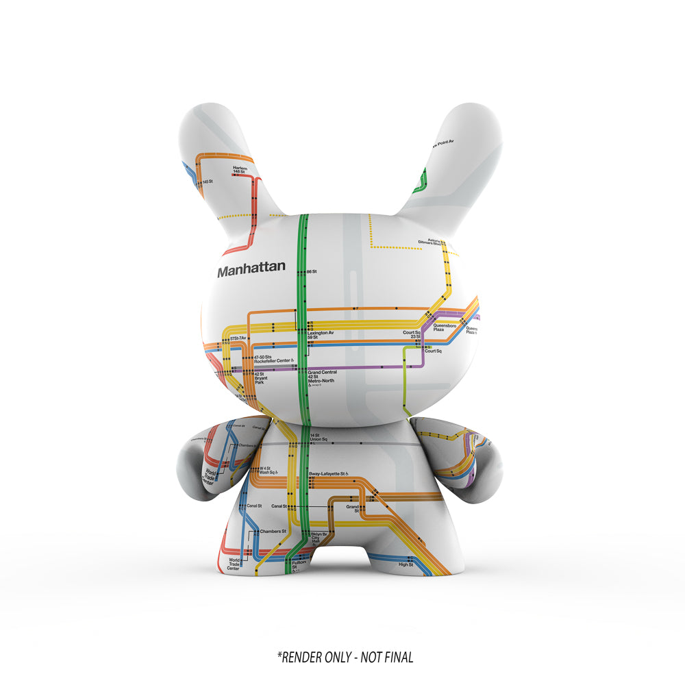 Metropolitan Transportation Authority x Kidrobot - MTA New York City Subway Map Dunny 8