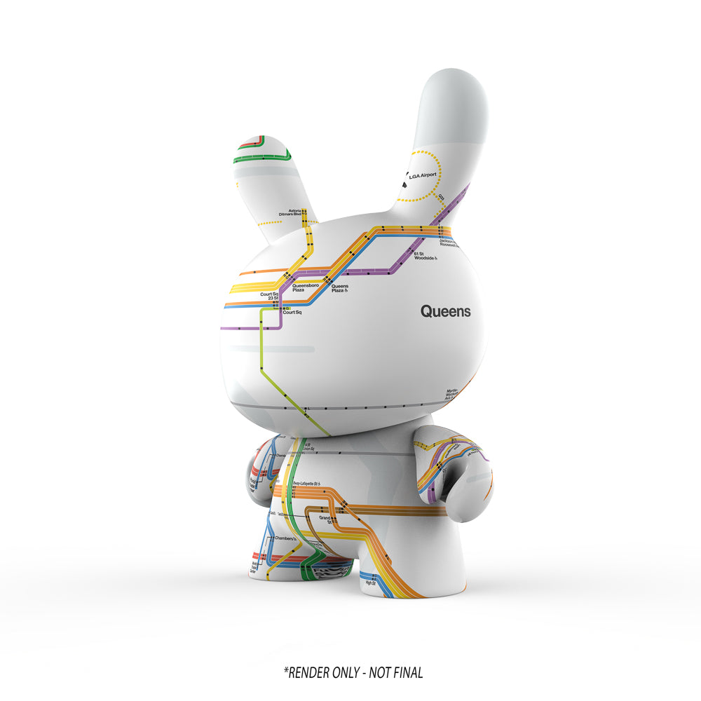 Metropolitan Transportation Authority x Kidrobot - MTA New York City Subway Map Dunny 8
