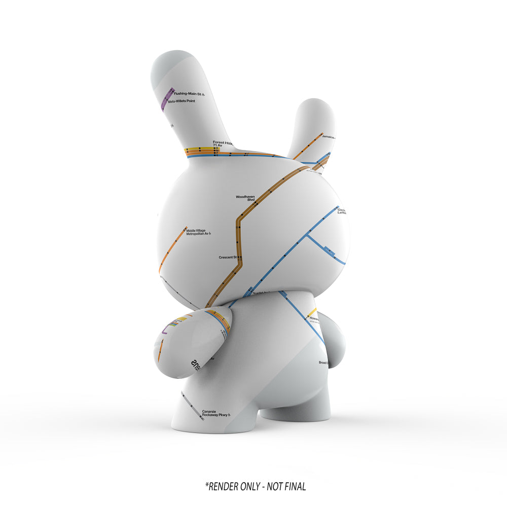 Metropolitan Transportation Authority x Kidrobot - MTA New York City Subway Map Dunny 8