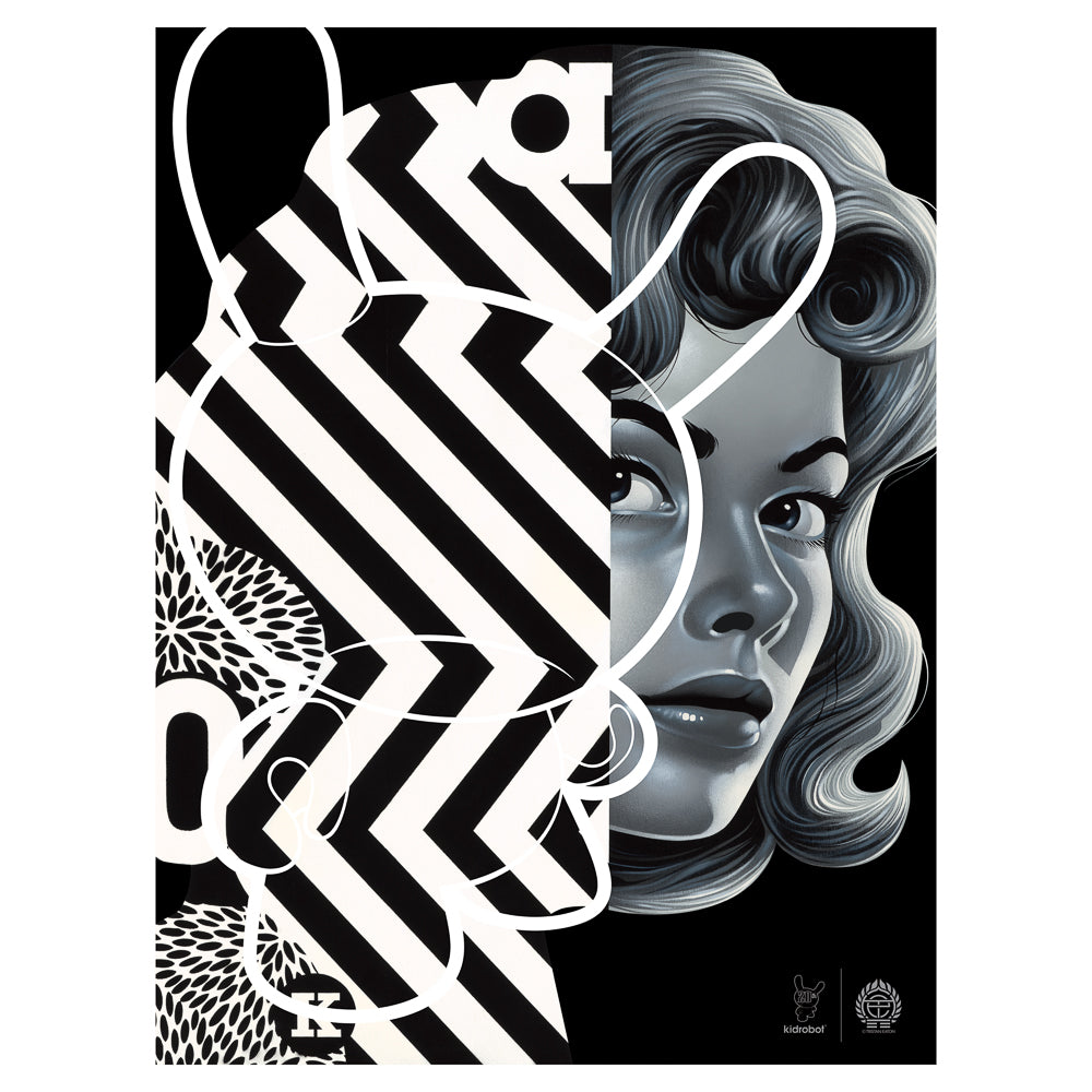 20th Anniversary Monochromic Lithograph by Tristan Eaton (Limited Edition of 150) - Kidrobot