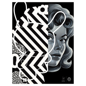 20th Anniversary Monochromic Lithograph by Tristan Eaton (Limited Edition of 150) - Kidrobot