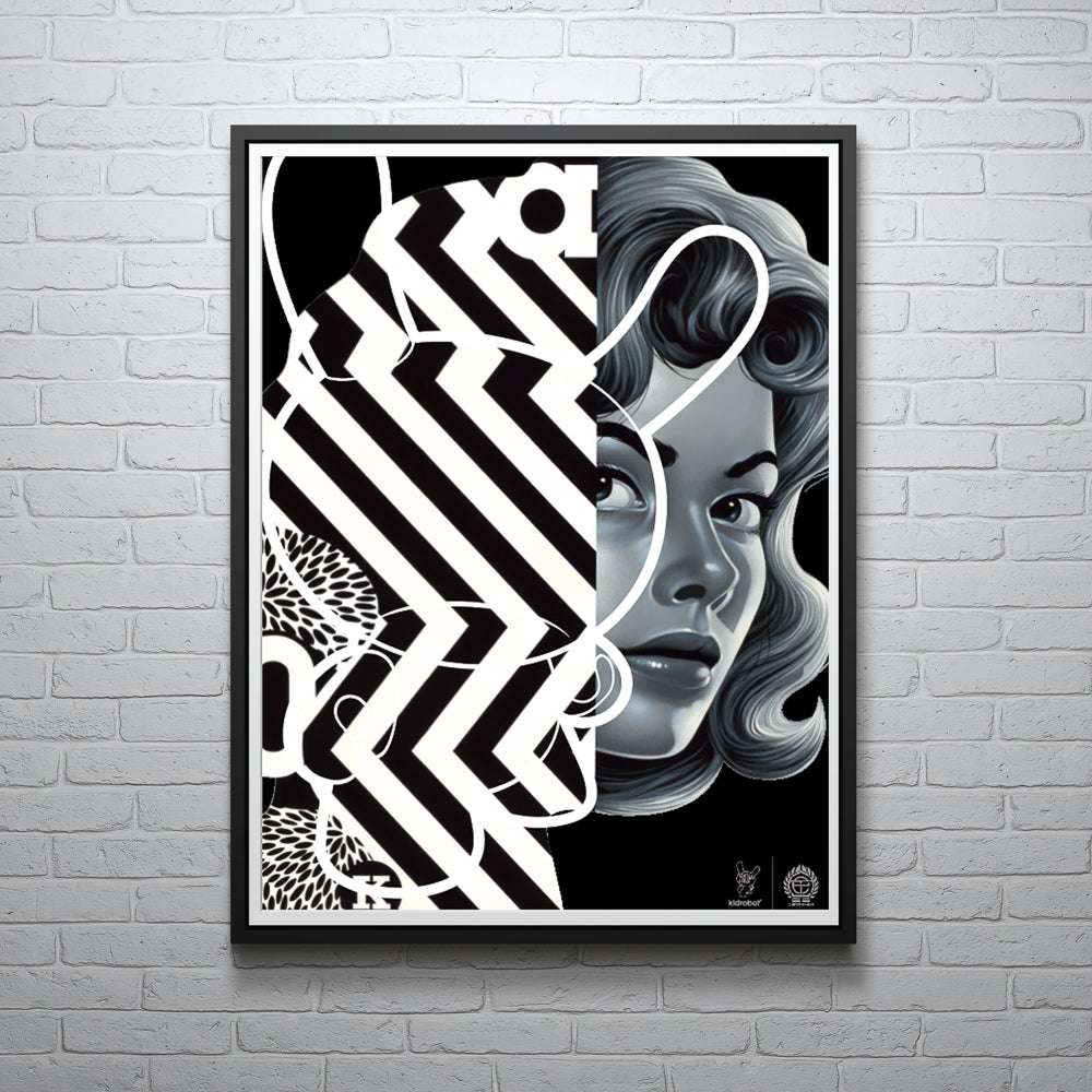 20th Anniversary Monochromic Lithograph by Tristan Eaton (Limited Edition of 150) - Kidrobot