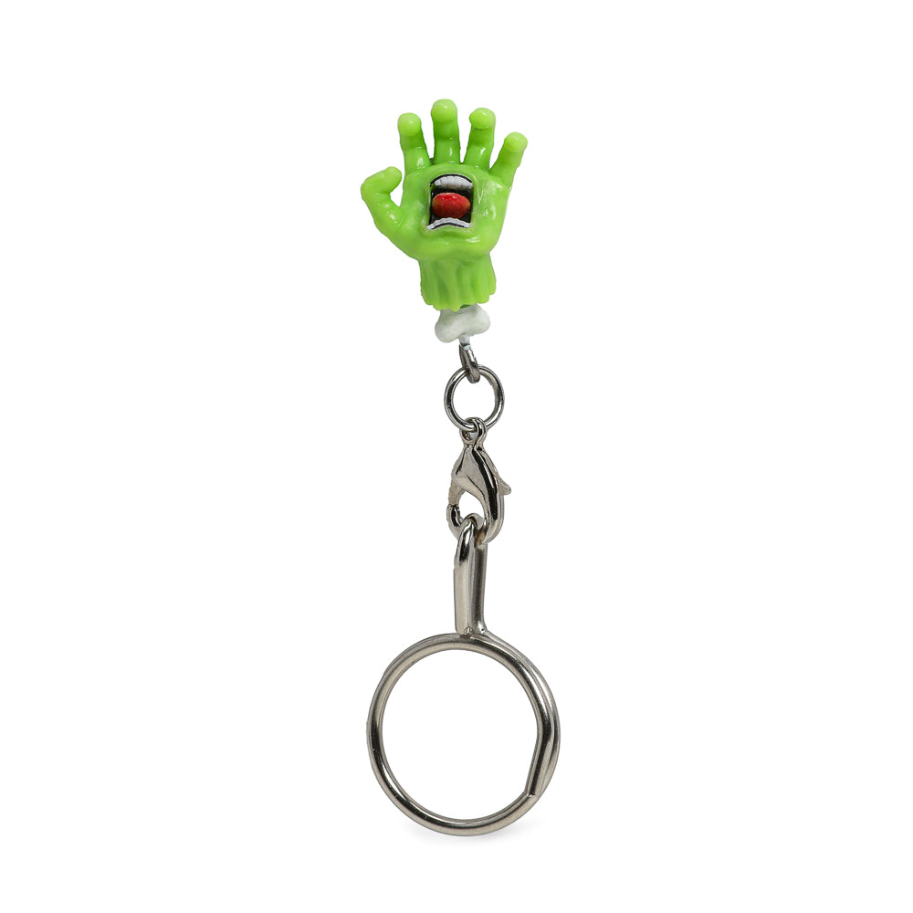 Santa Cruz Skateboards - 40th Anniversary Screaming Hand Blind Box Keychain Series - Slime Glow - Kidrobot