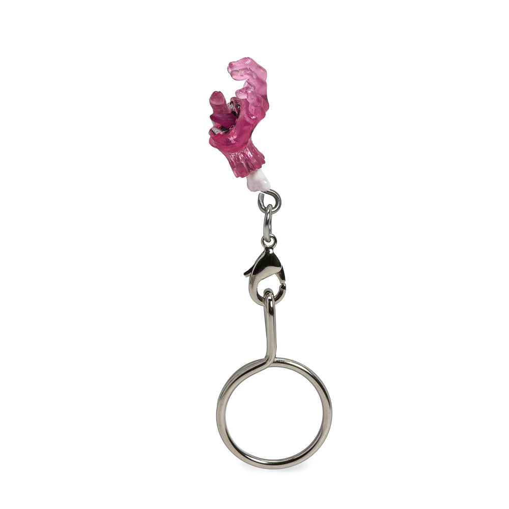 Santa Cruz Skateboards - 40th Anniversary Screaming Hand Blind Box Keychain Series - Ghost Pink - Kidrobot