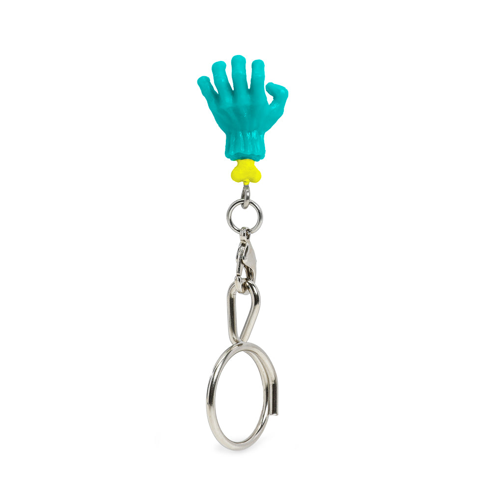 Santa Cruz Skateboards - 40th Anniversary Screaming Hand Blind Box Keychain Series - Teal - Kidrobot