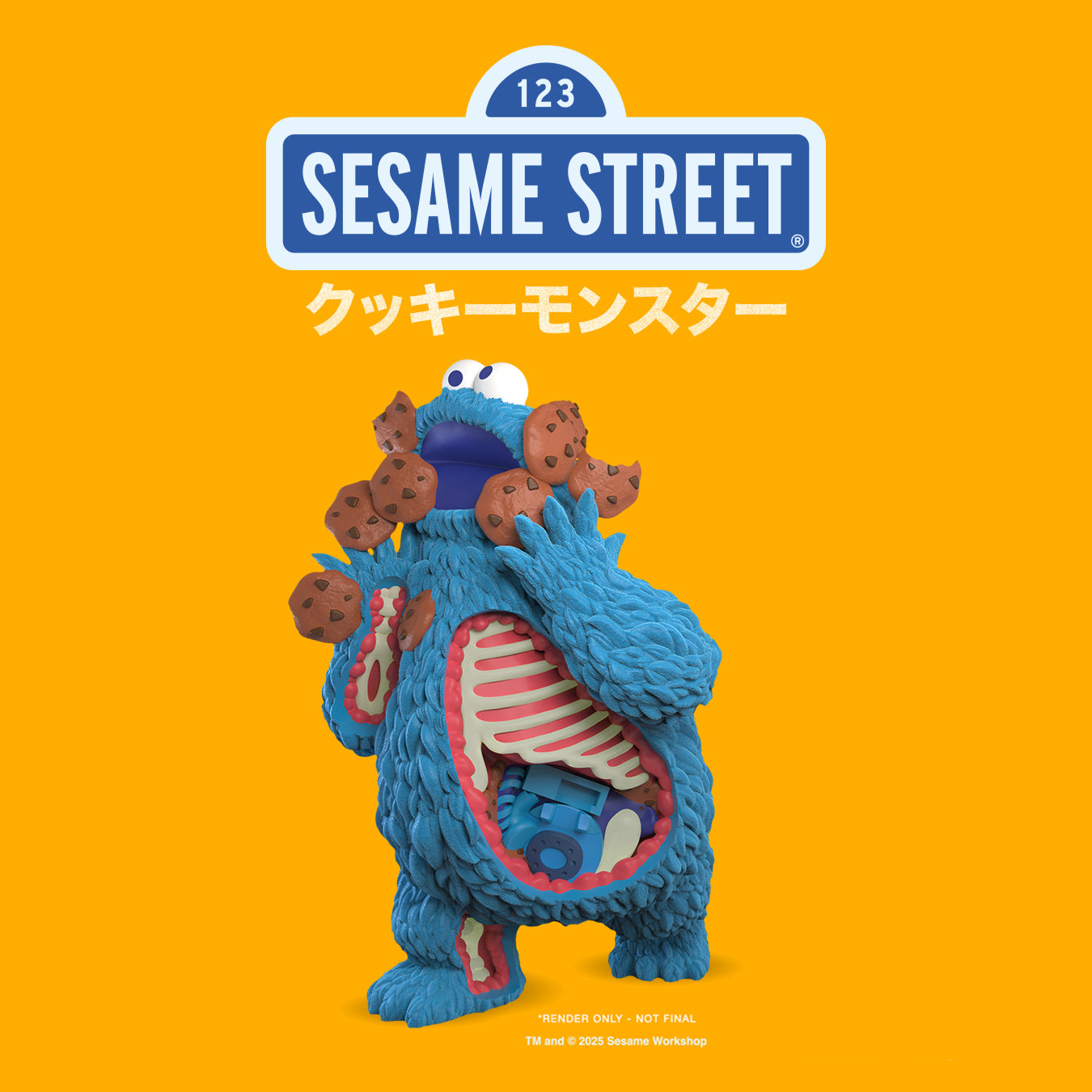 Sesame Street - Kaiju Anatomy Cookie Monster 8
