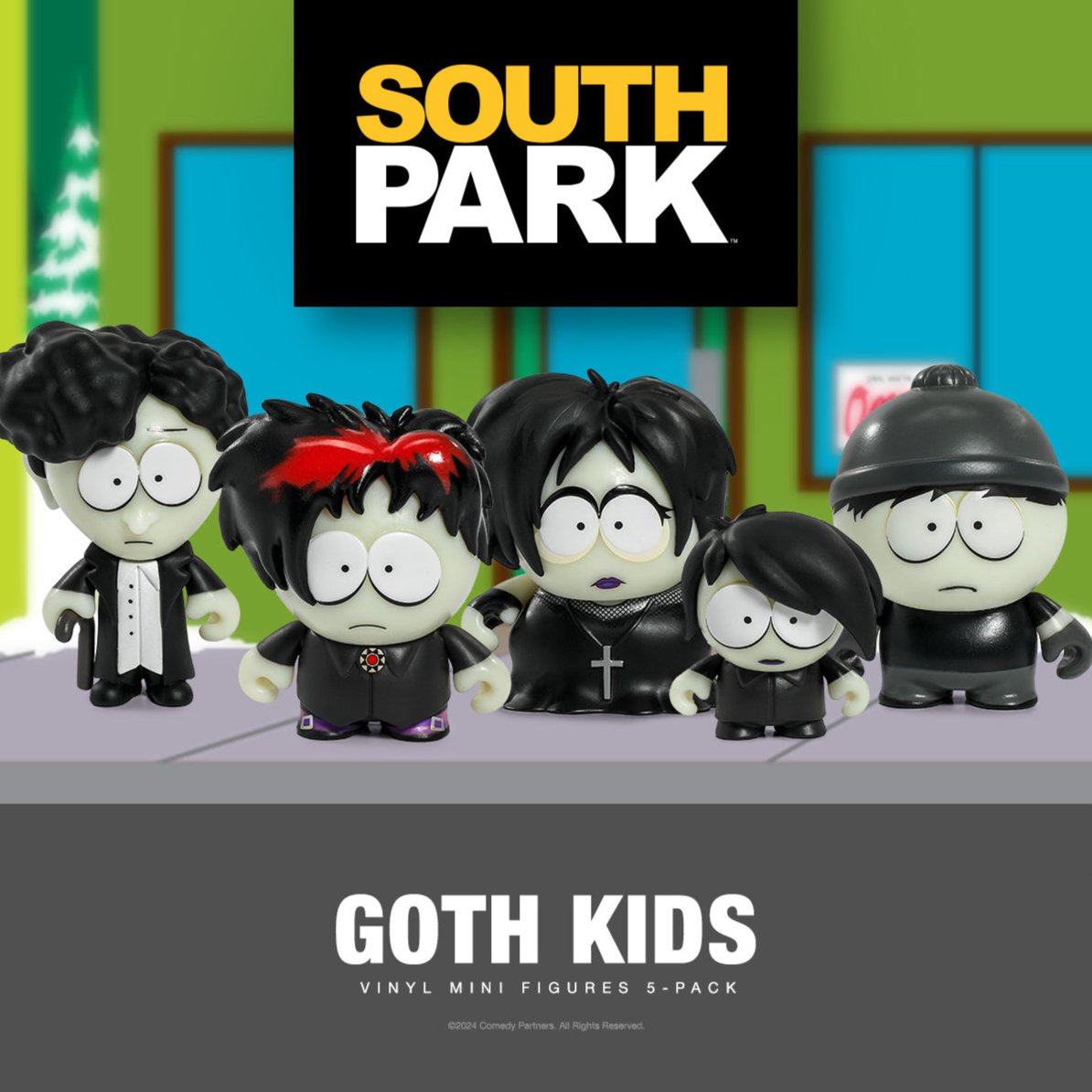 South Park Goth Kids Vinyl Mini Figures 5-Pack - Kidrobot