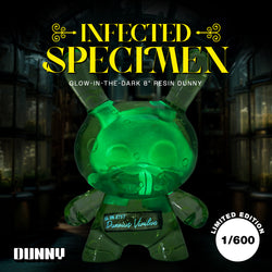 Infected Specimen Dunny 8” Glow-in-the-Dark Resin Art Figure (Limited Edition of 600) - Kidrobot