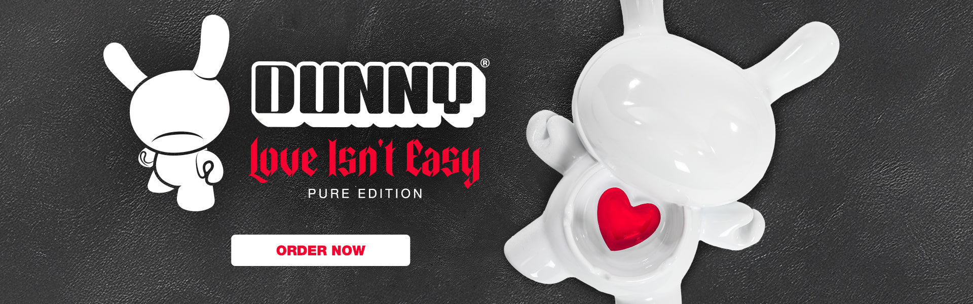 L.I.E. (LOVE ISN’T EASY) Dunny Ceramic Ashtray: PURE Edition - Kidrobot