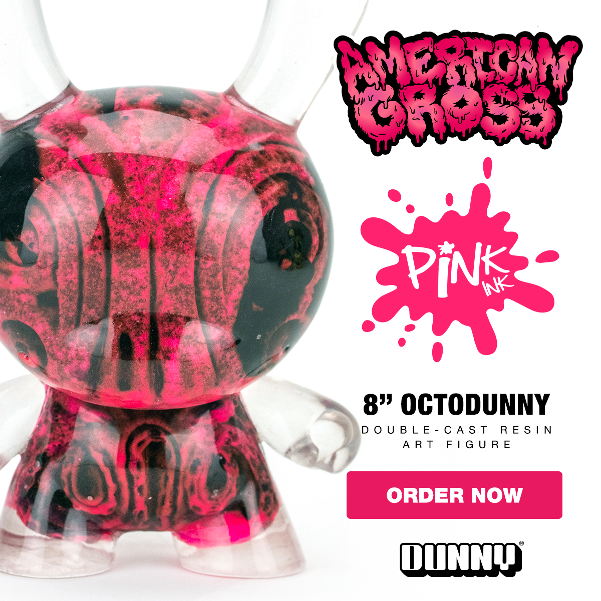 Pink Ink G.I.D. OctoDunny 8