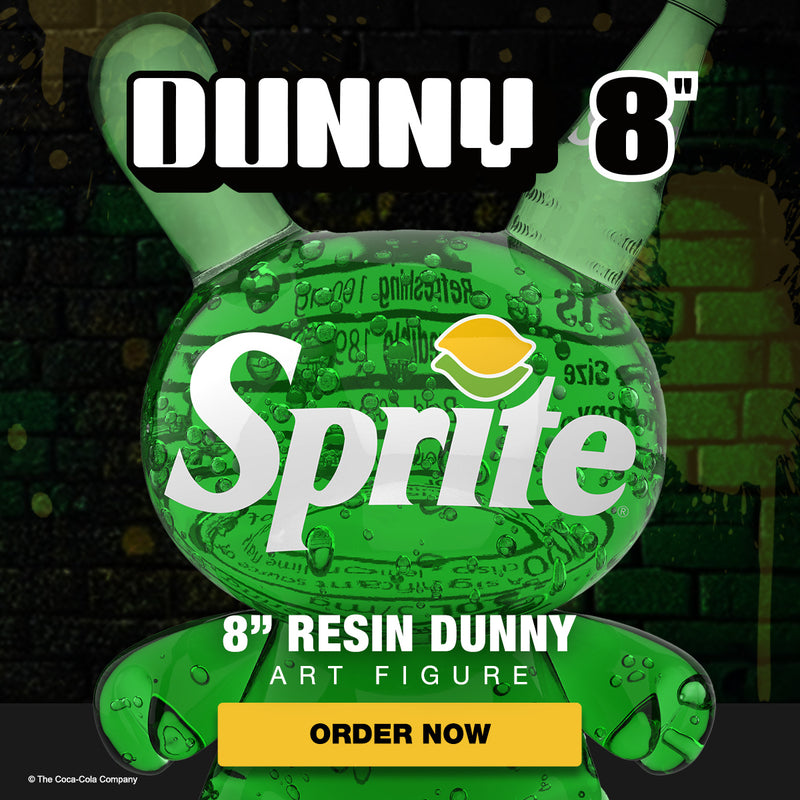 Kidrobot & Sprite® 8" Resin Dunny Art Figure - Limited Edition of 1000 - Kidrobot