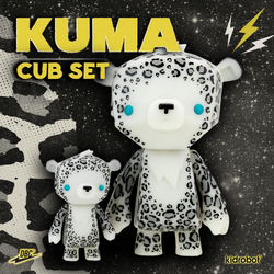 G.I.D. Leopard Kuma Bear and Kub Vinyl Art Figure Set by Dead Beat City (Limited Edition of 100) - Kidrobot