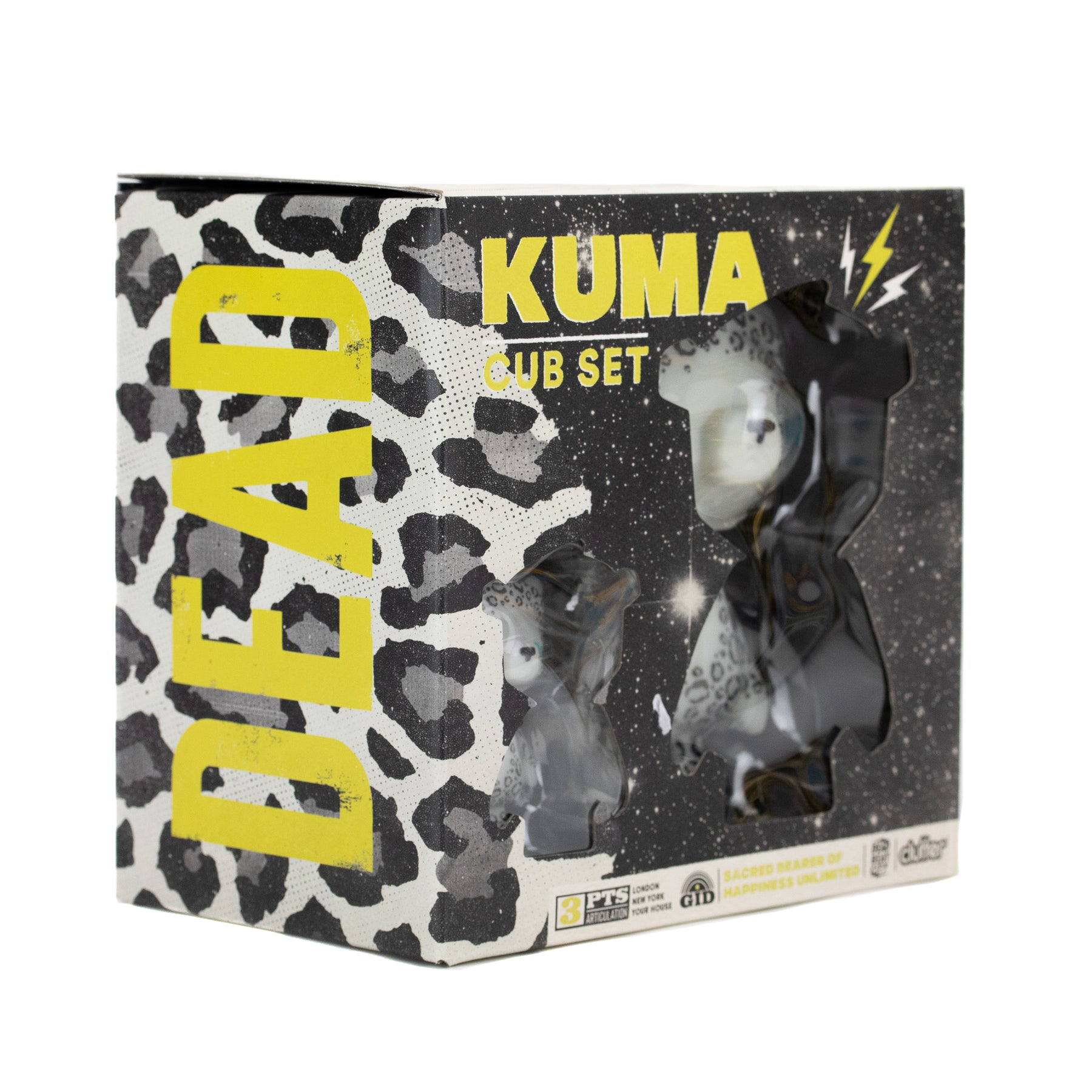 G.I.D. Leopard Kuma Bear and Kub Vinyl Art Figure Set by Dead Beat City (Limited Edition of 100) - Kidrobot