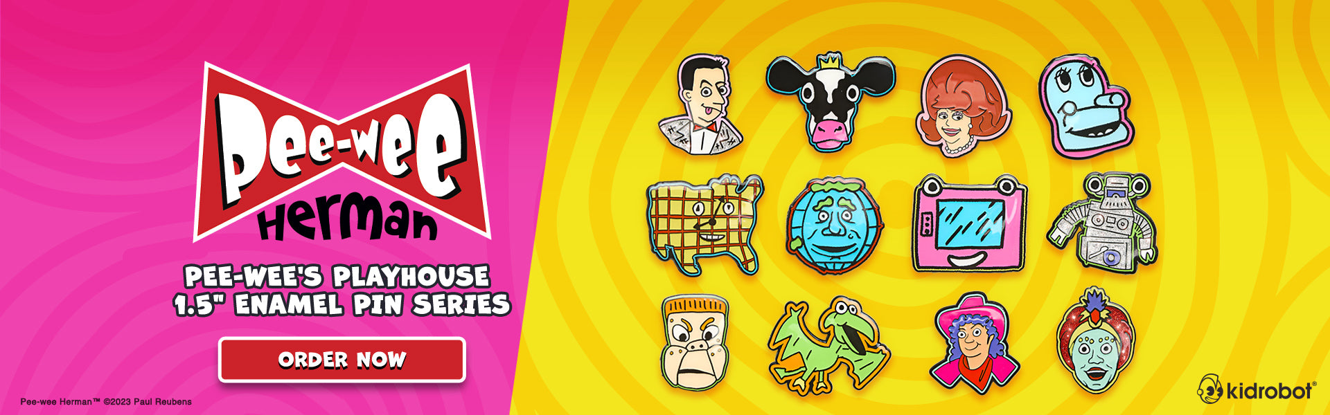 Pee-wee's Playhouse Enamel Pin Series (PRE-ORDER)