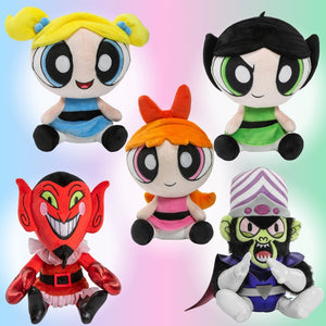 The Powerpuff Girls and Villains Phunny Plush 5-Pack Bundle - Kidrobot