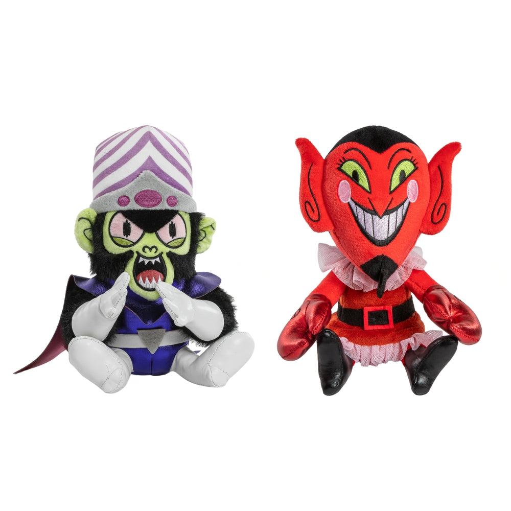 The Powerpuff Girls - HIM and Mojo Jojo Phunny Plush 2-Pack Bundle - Kidrobot