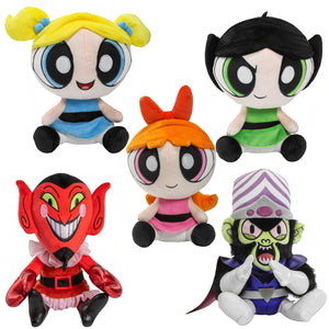 The Powerpuff Girls and Villains Phunny Plush 5-Pack Bundle - Kidrobot