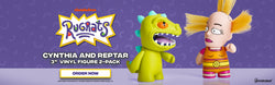 Rugrats Cynthia and Reptar 3" Vinyl Figure 2-Pack