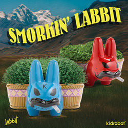 Chia Pet Smorkin’ Labbit - Smokin' Cool Blue and Red Editions (Limited Edition Kidrobot.com Exclusive) - Kidrobot