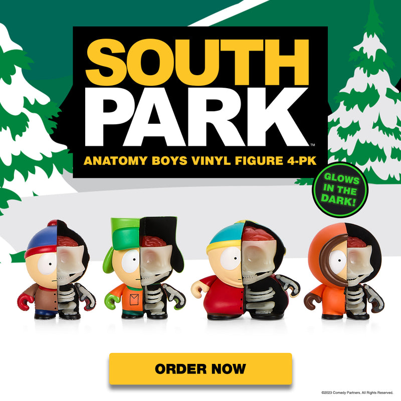 South Park Anatomy Boys 2" Vinyl Figure 4-Pack Glow-in-the-Dark Edition