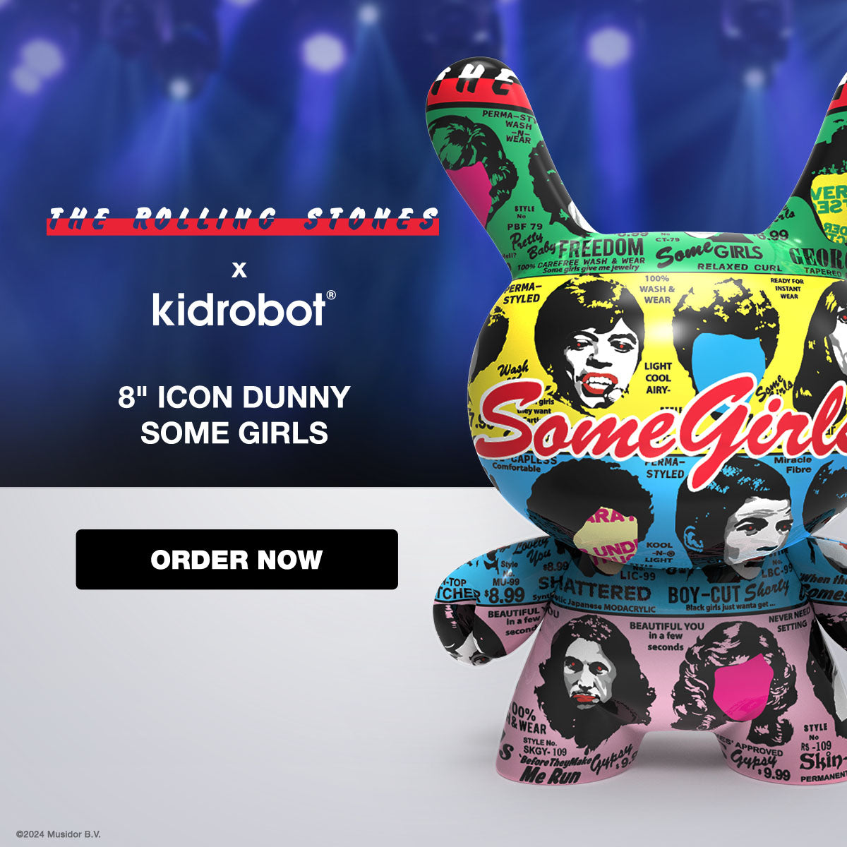 NEW Limited Edition Drop! Kidrobot x The Rolling Stones Some Girls 8" Icon Dunny Art Figure - Get it now at Kidrobot.com!