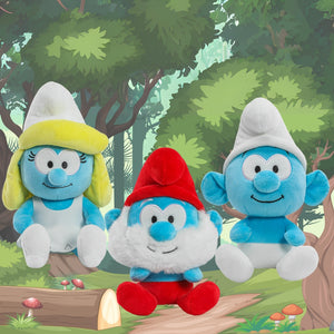 The Smurfs - Smurfette, Papa Smurf and Clumsy Smurf Phunny Plush Bundle - Kidrobot