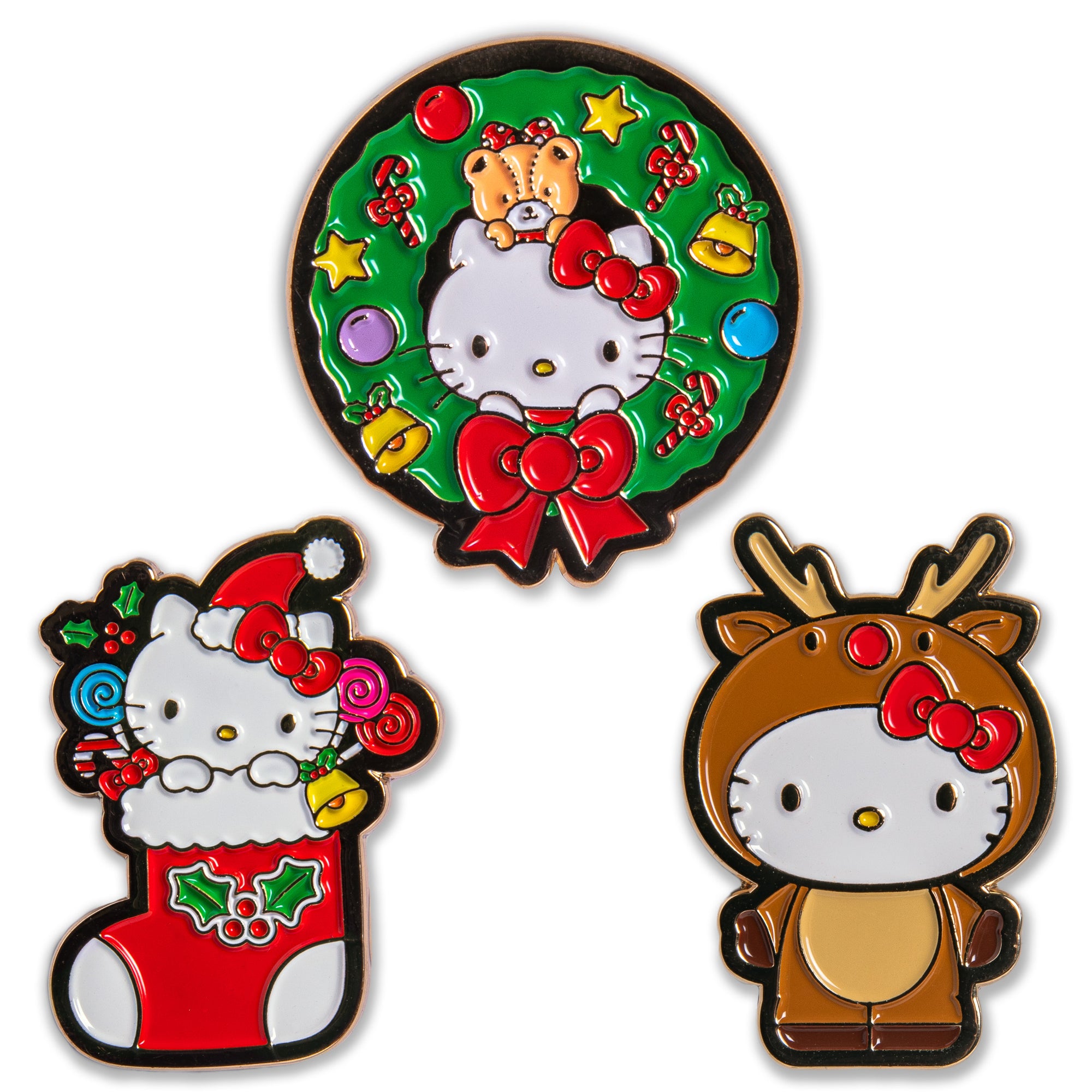 Hello Kitty® Holiday 1.5 Enamel Pin Set - Kidrobot