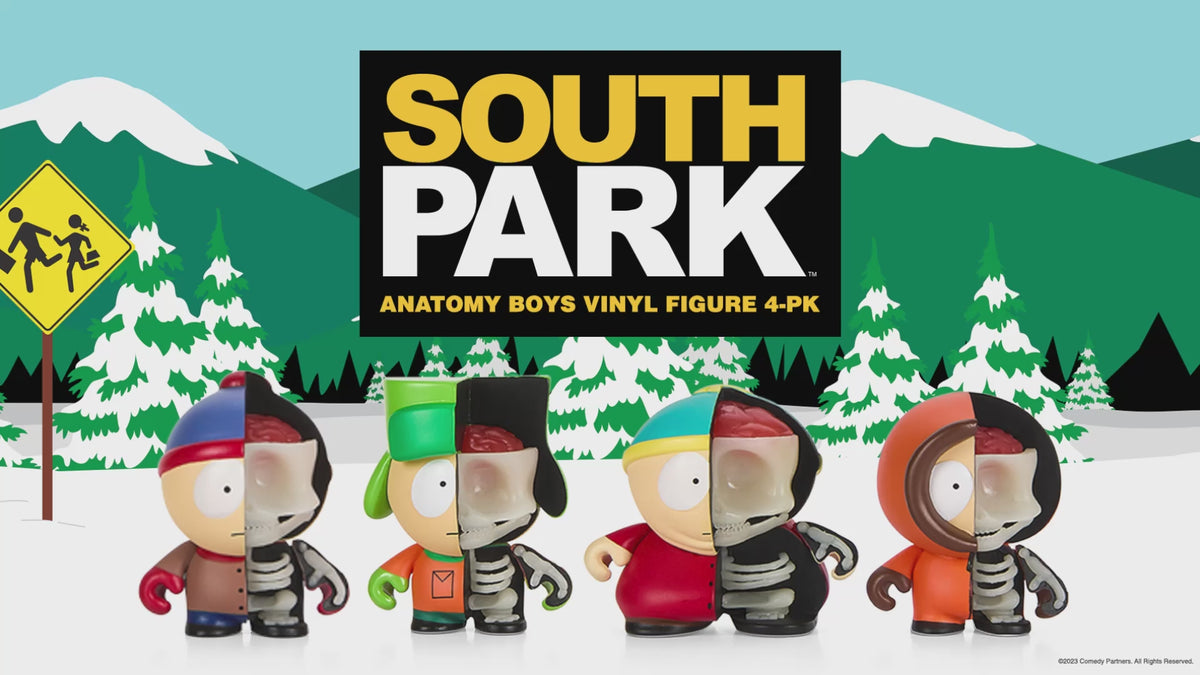 South Park Anatomy Boys 2 Vinyl Figure 4-Pack Glow-in-the-Dark Edition