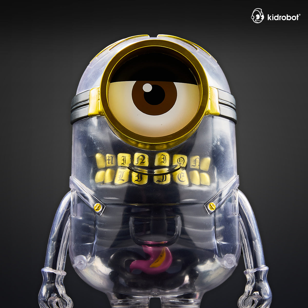 Minions Anatomy 8” Art Figure by Kidrobot - Exclusive Black & Gold Edition  - SOLD OUT