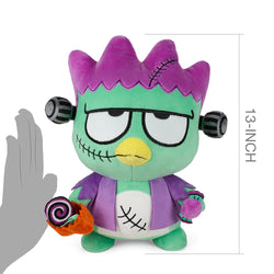 Hello Kitty® and Friends Badtz-Maru Frankenstein 13" Plush by Kidrobot (PRE-ORDER) - Kidrobot - Shop Designer Art Toys at Kidrobot.com