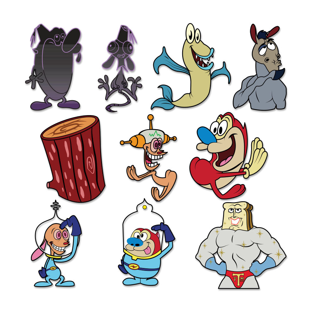 Ren & Stimpy 2" Enamel Pins (PRE-ORDER) - Kidrobot