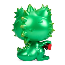 Hello Kitty Kaiju Cosplay 8" Vinyl Art Figure - Metallic Green Edition - Kidrobot