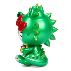 Hello Kitty Kaiju Cosplay 8" Vinyl Art Figure - Metallic Green Edition - Kidrobot