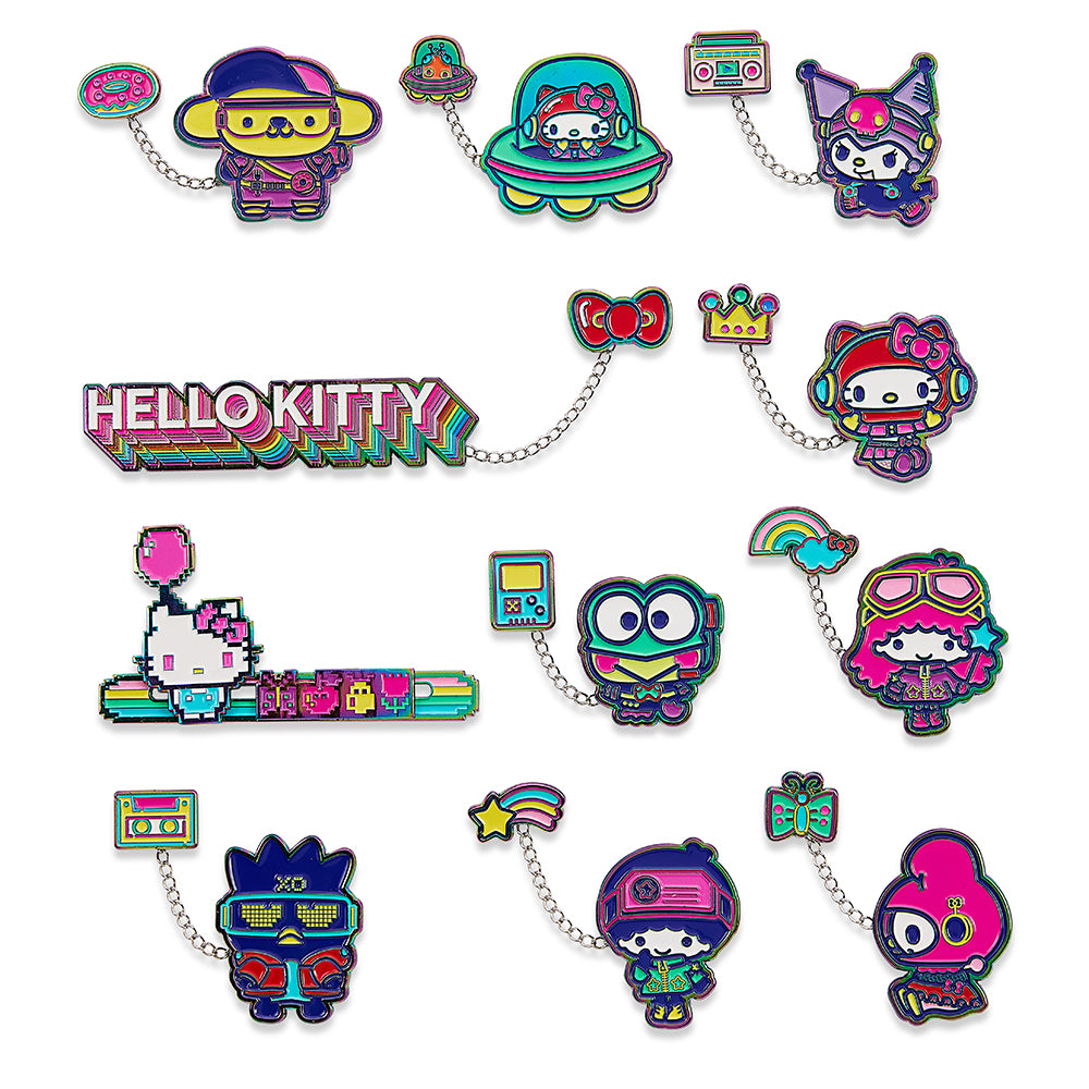 Hello Kitty Fruit 4 Piece Enamel Pin Set