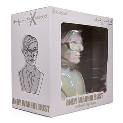 Andy Warhol 12" The Bust Vinyl Art Sculpture - Iridescent Edition (DCON 2022 Exclusive) - Kidrobot