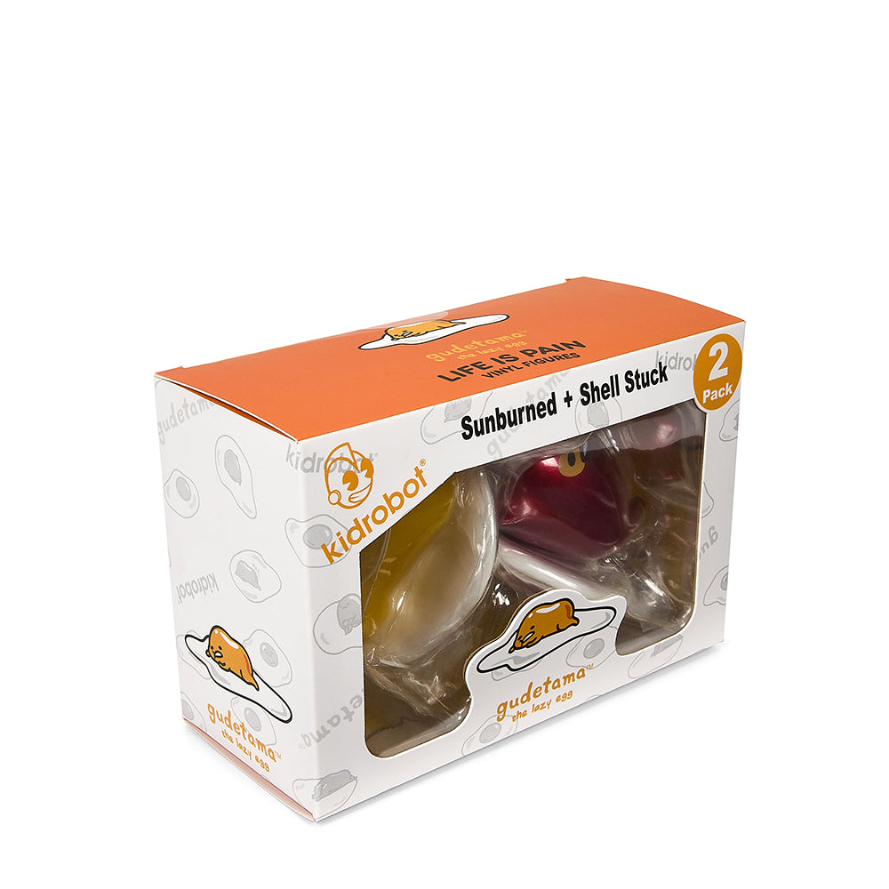 Gudetama Life is Pain Vinyl Figure 2-Pack (PRE-ORDER) - Kidrobot