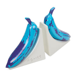 Andy Warhol 10” Lustre Gloss Resin Bookends - Blue Banana (PRE-ORDER) - Kidrobot