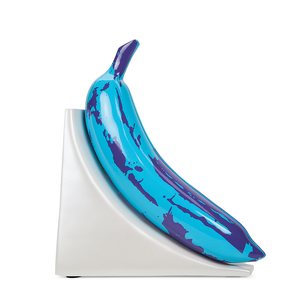 Andy Warhol 10” Lustre Gloss Resin Bookends - Blue Banana (PRE-ORDER) - Kidrobot