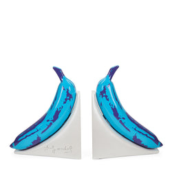 Andy Warhol 10” Lustre Gloss Resin Bookends - Blue Banana (PRE-ORDER) - Kidrobot