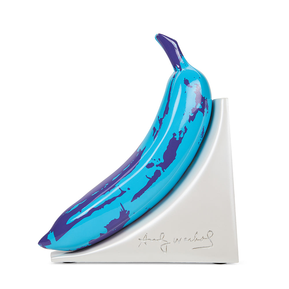 Andy Warhol 10” Lustre Gloss Resin Bookends - Blue Banana (PRE-ORDER) - Kidrobot