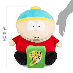 South Park 16" HugMe Plush - Cartman with Cheesy Poofs (PRE-ORDER) - Kidrobot