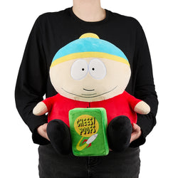 South Park 16" HugMe Plush - Cartman with Cheesy Poofs (PRE-ORDER) - Kidrobot